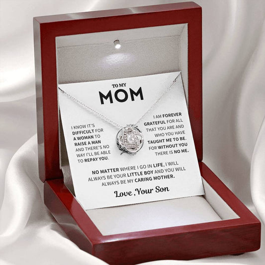 Mom Gift From Son- Forever Grateful Necklace