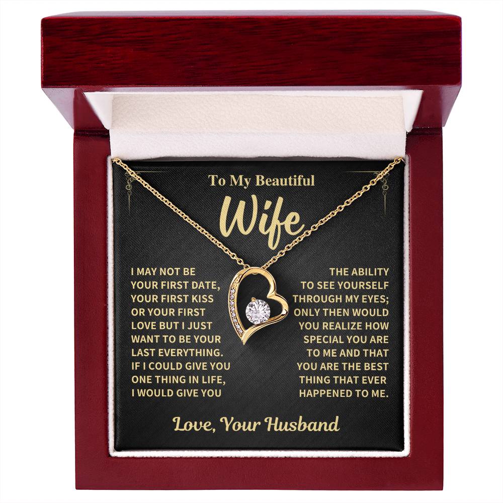 Wife Gift-Forever love Necklace-From Husband