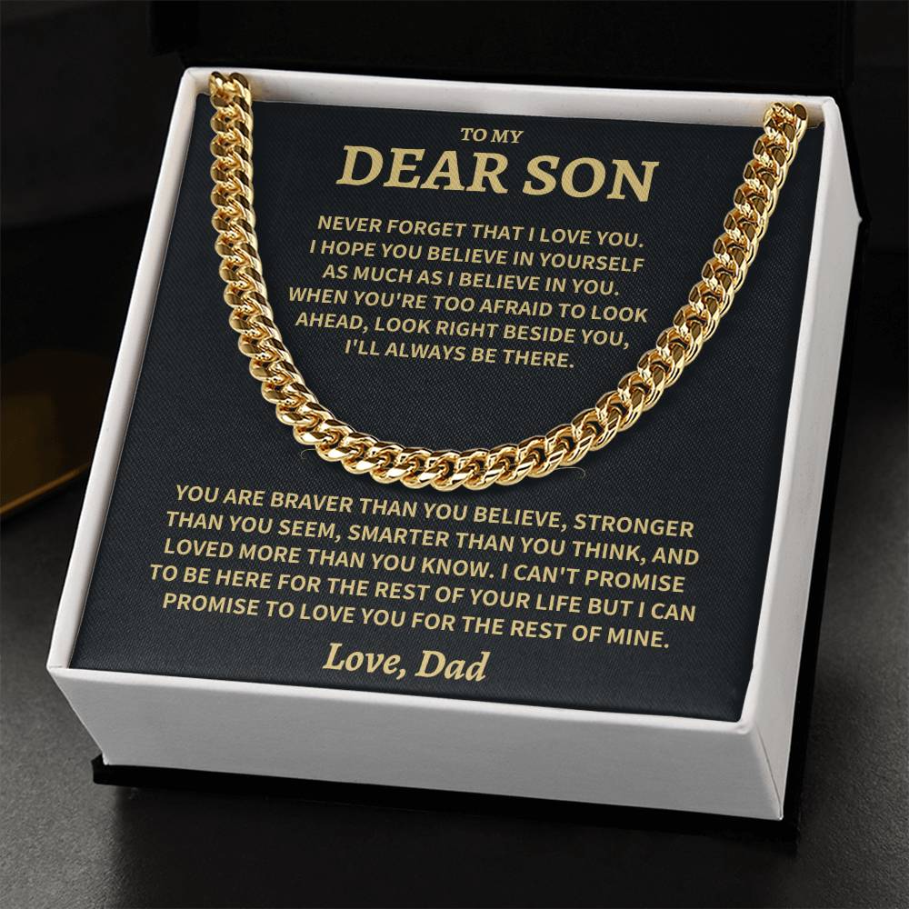 Son Gift-Never Forget-From Dad