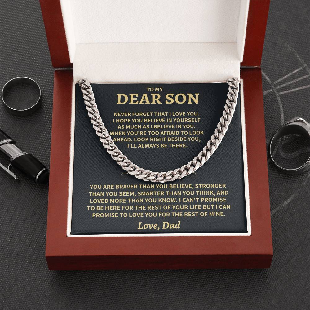 Son Gift-Never Forget-From Dad