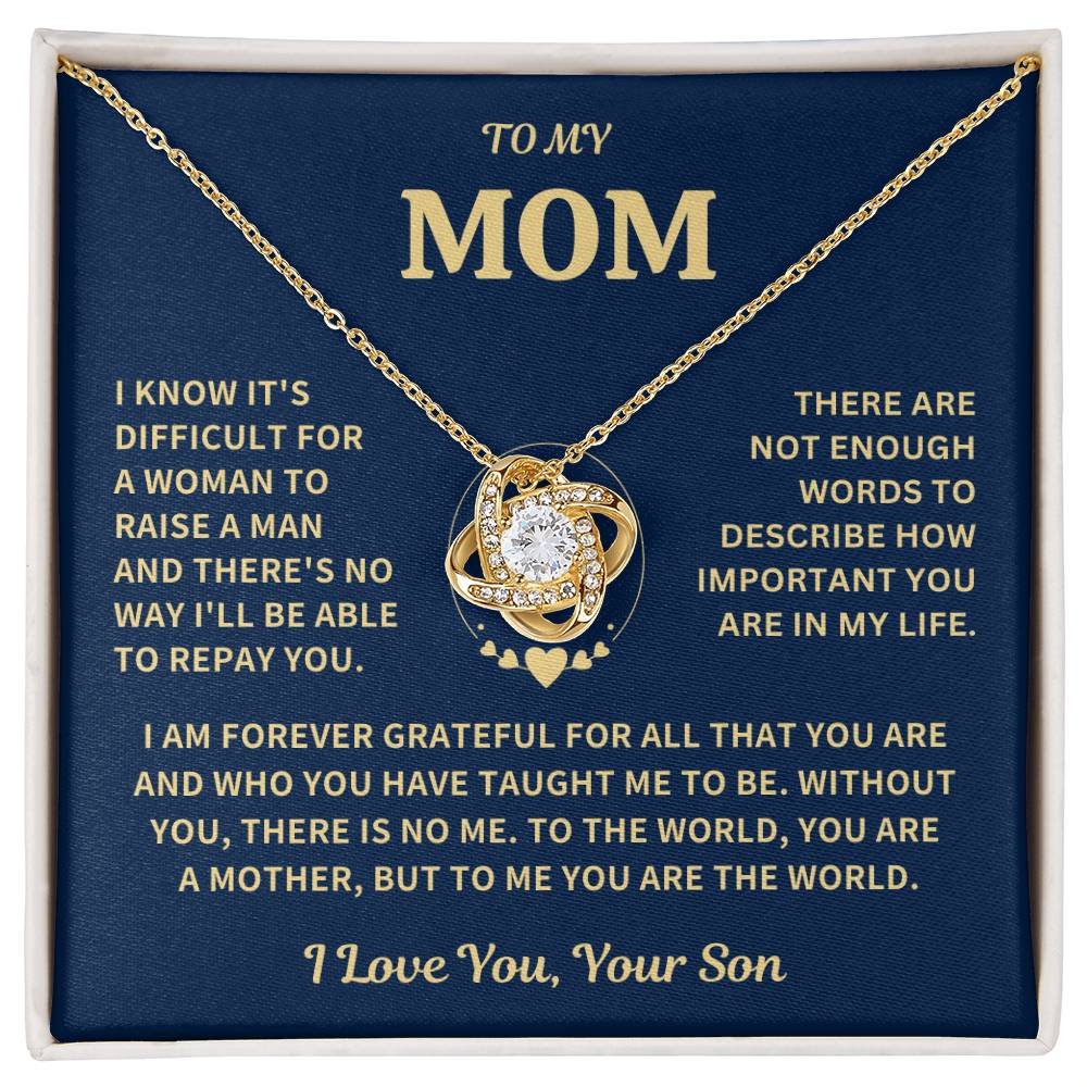 Gift For Mom - From Son- Forever Grateful