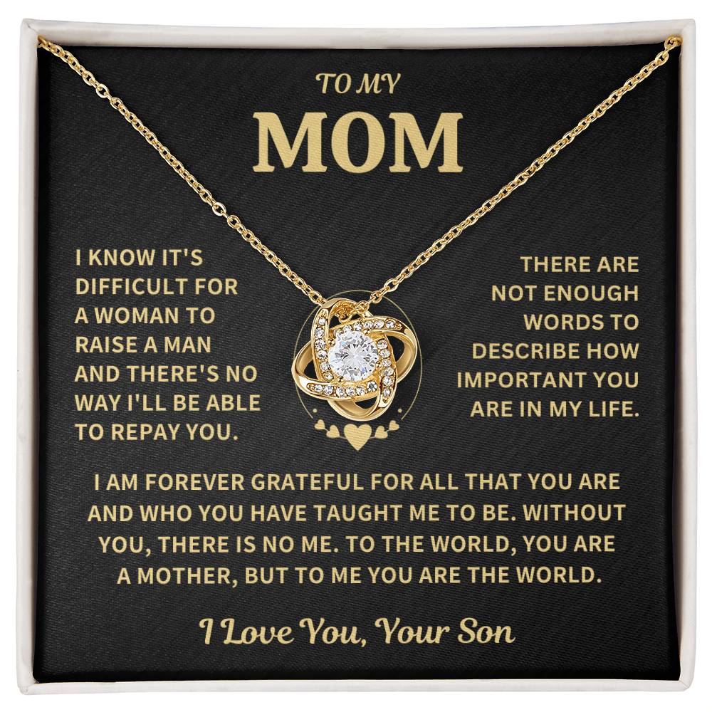 Mom Gift-Forever Grateful-From Son