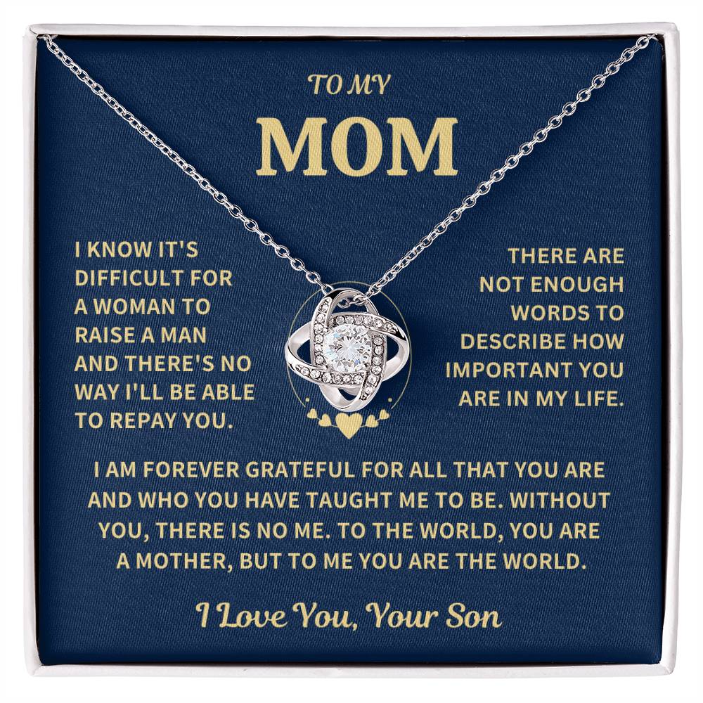 Gift For Mom - From Son- Forever Grateful