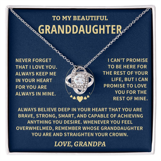 Granddaughter Gift, From Grandpa, ''Believe In Yourself''