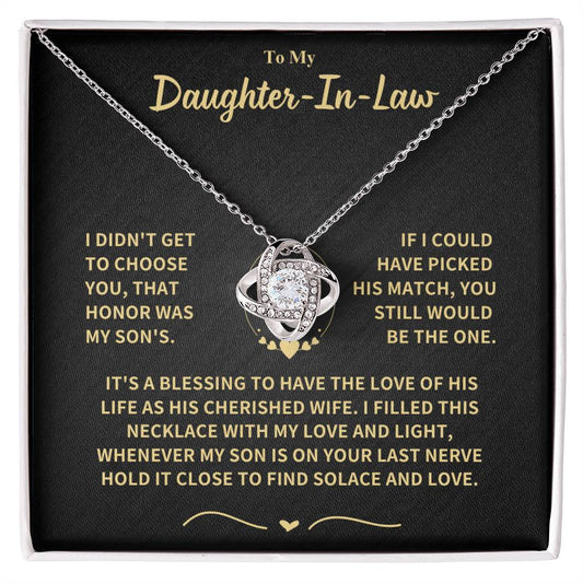 Daughter-in-Law Gift-Love Knot Necklace