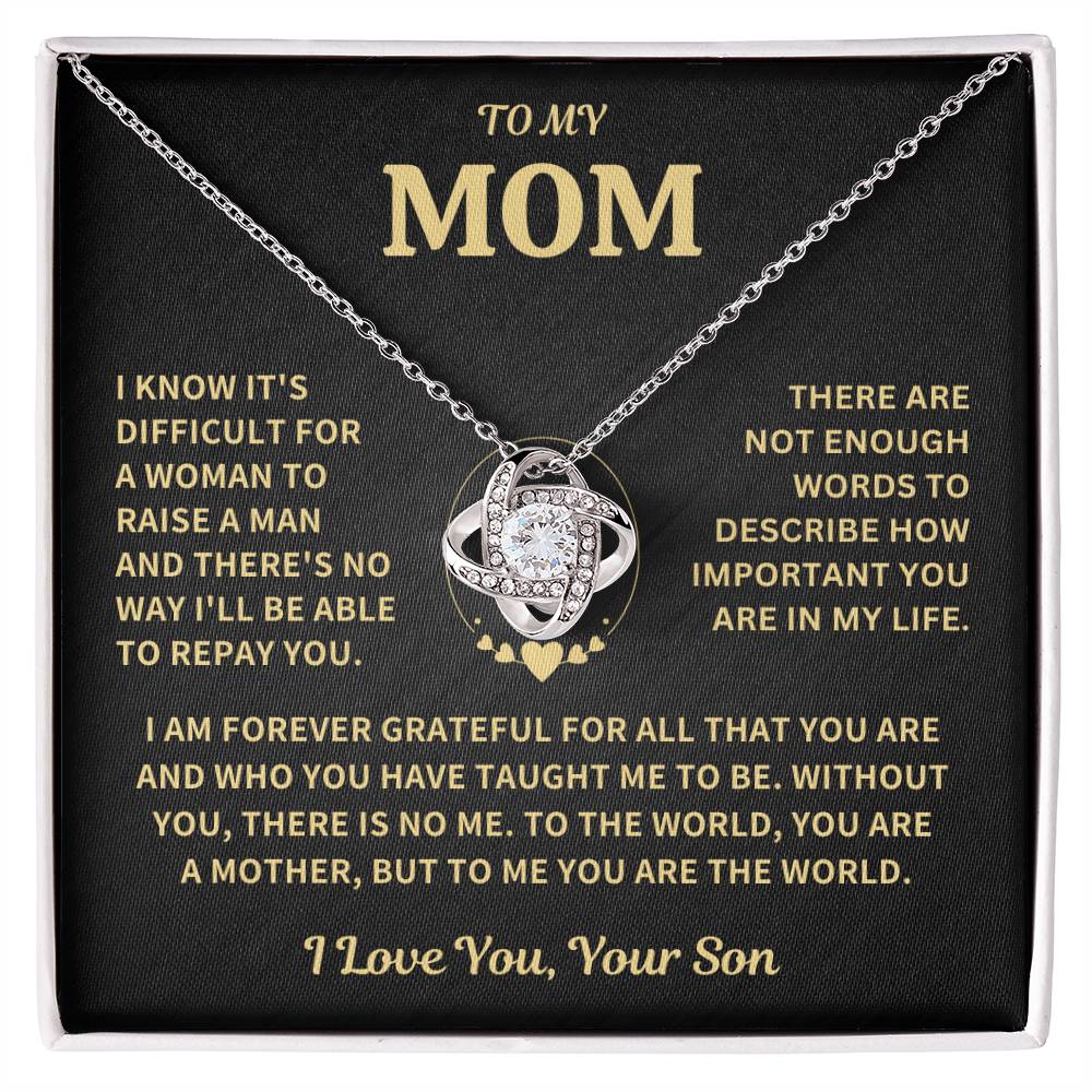 Mom Gift-Forever Grateful-From Son