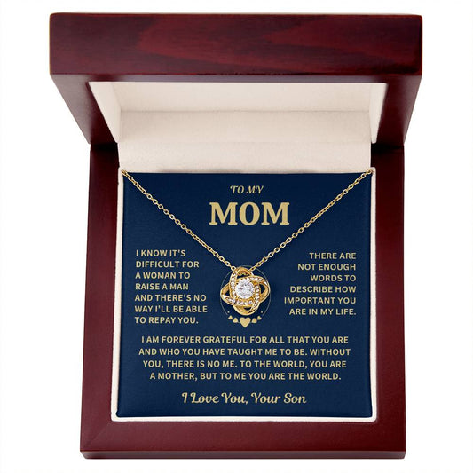 Gift For Mom - From Son- Forever Grateful