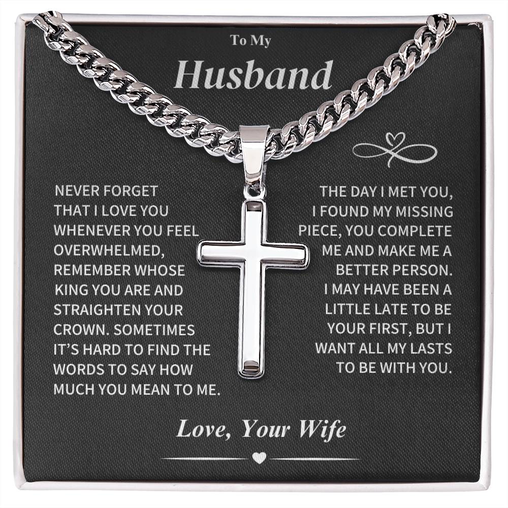 Husband Gift Cross