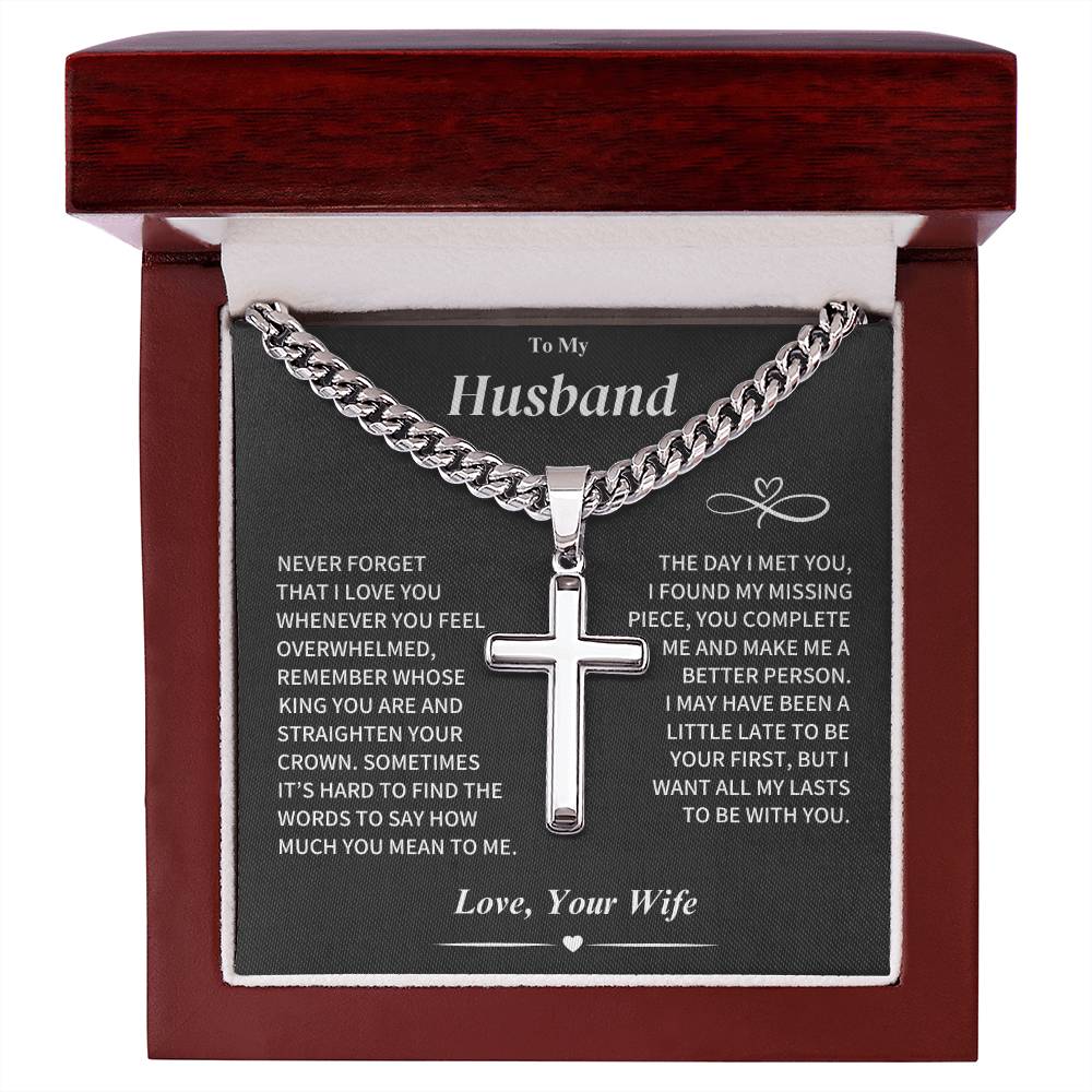 Husband Gift Cross