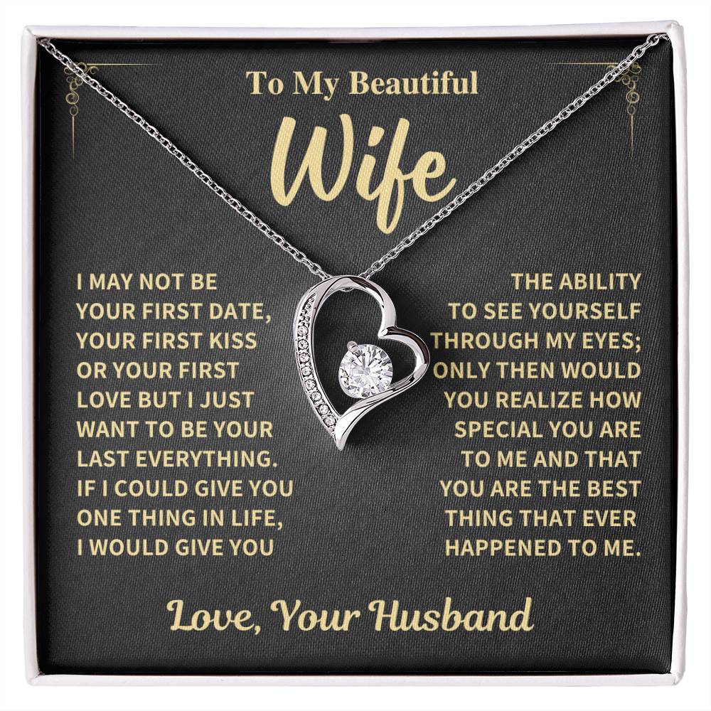 Wife Gift-Forever love Necklace-From Husband