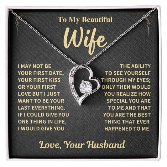 Wife Gift-Forever love Necklace-From Husband