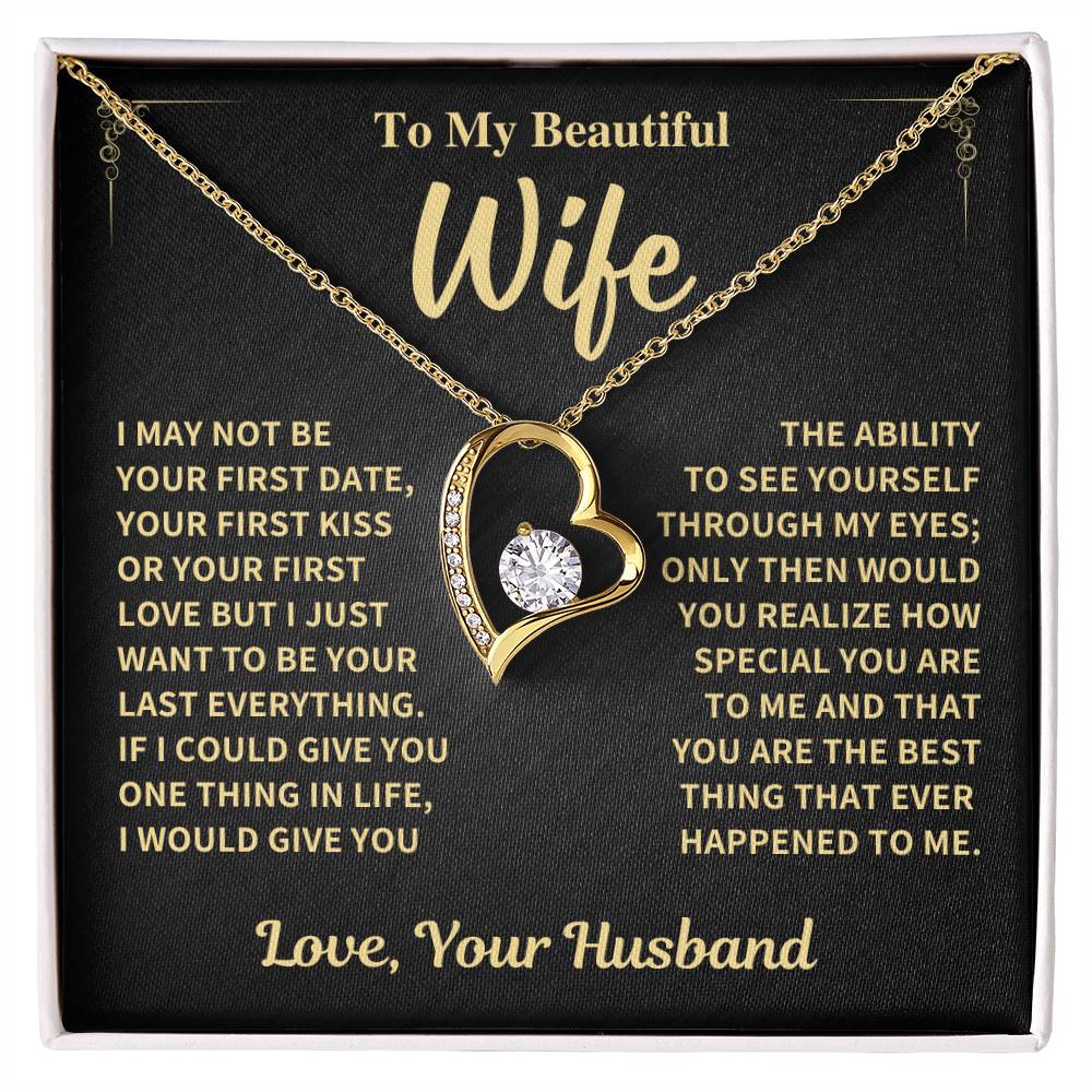 Wife Gift-Forever love Necklace-From Husband