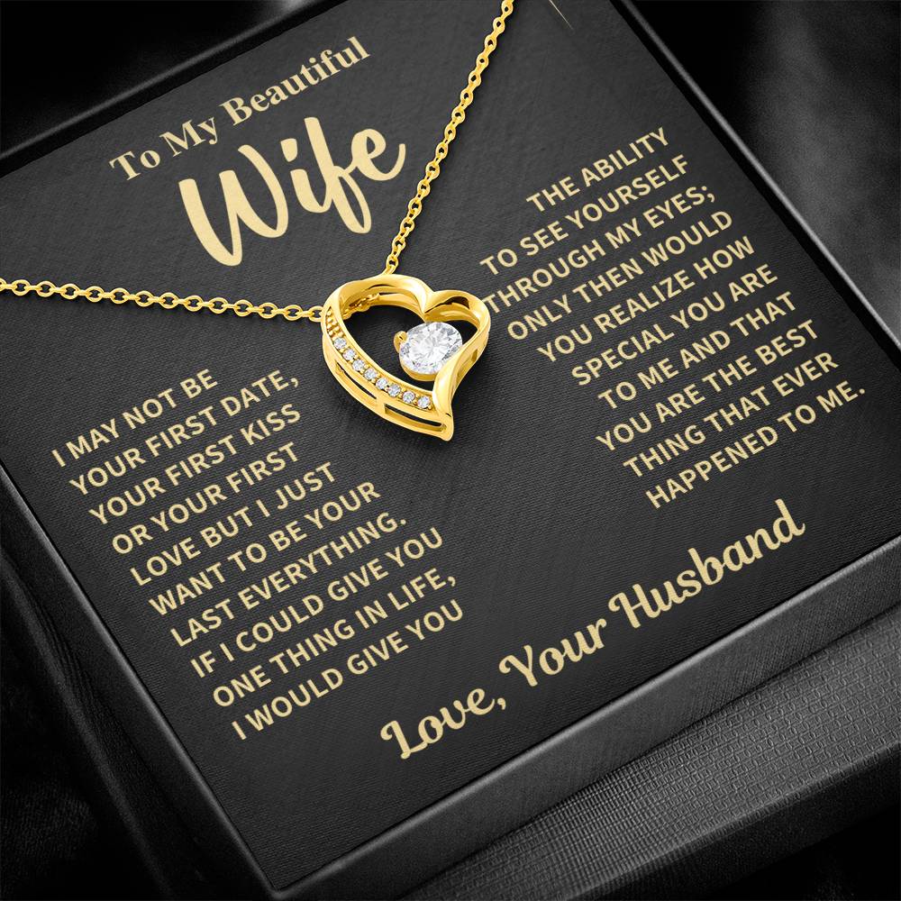 Wife Gift-Forever love Necklace-From Husband