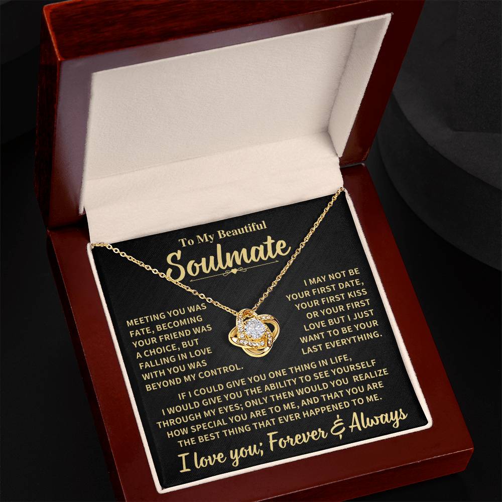 Beautiful Soulmate Gift, "Meeting you was fate" Jewelry