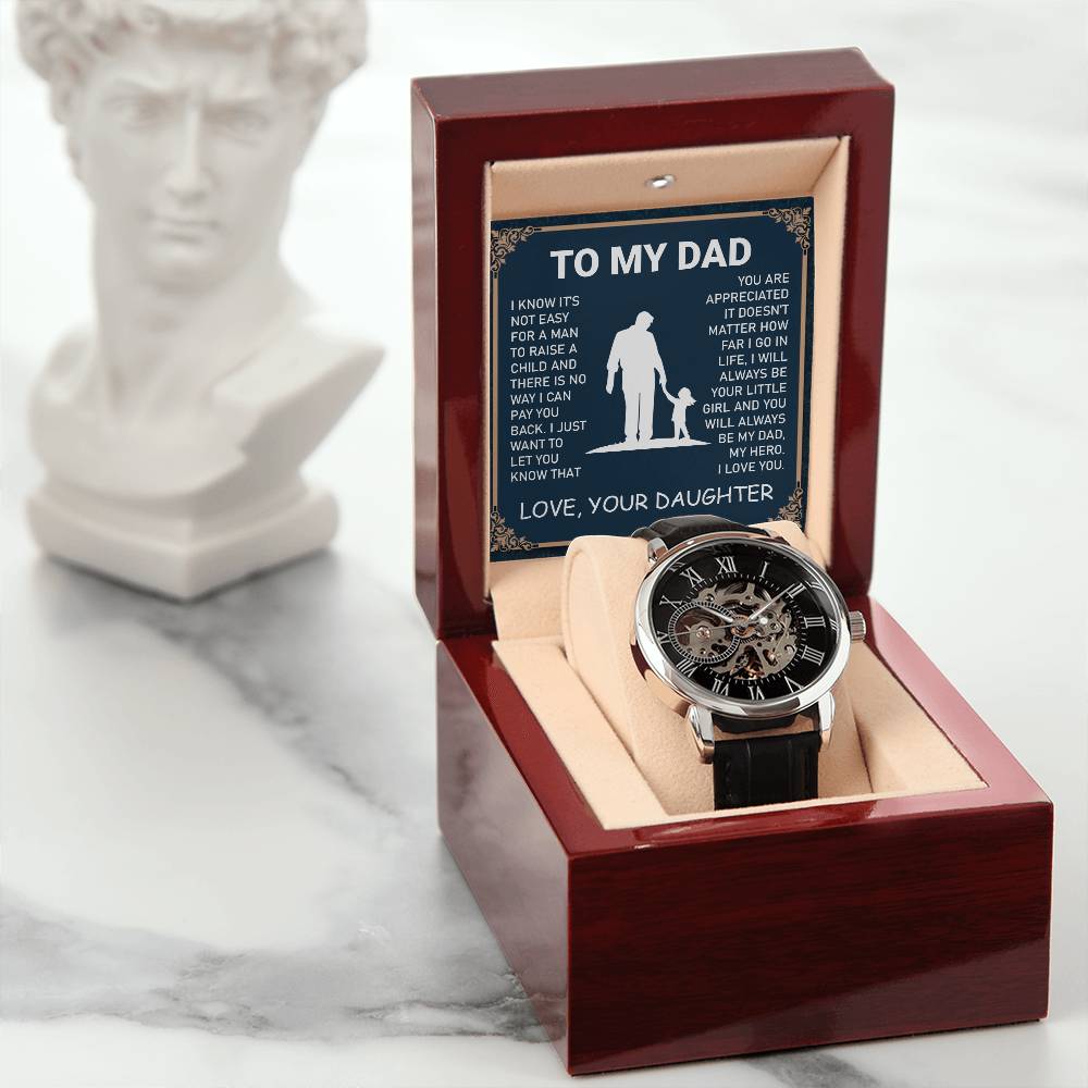 Dad Gift-My Hero-From Daughter Jewelry