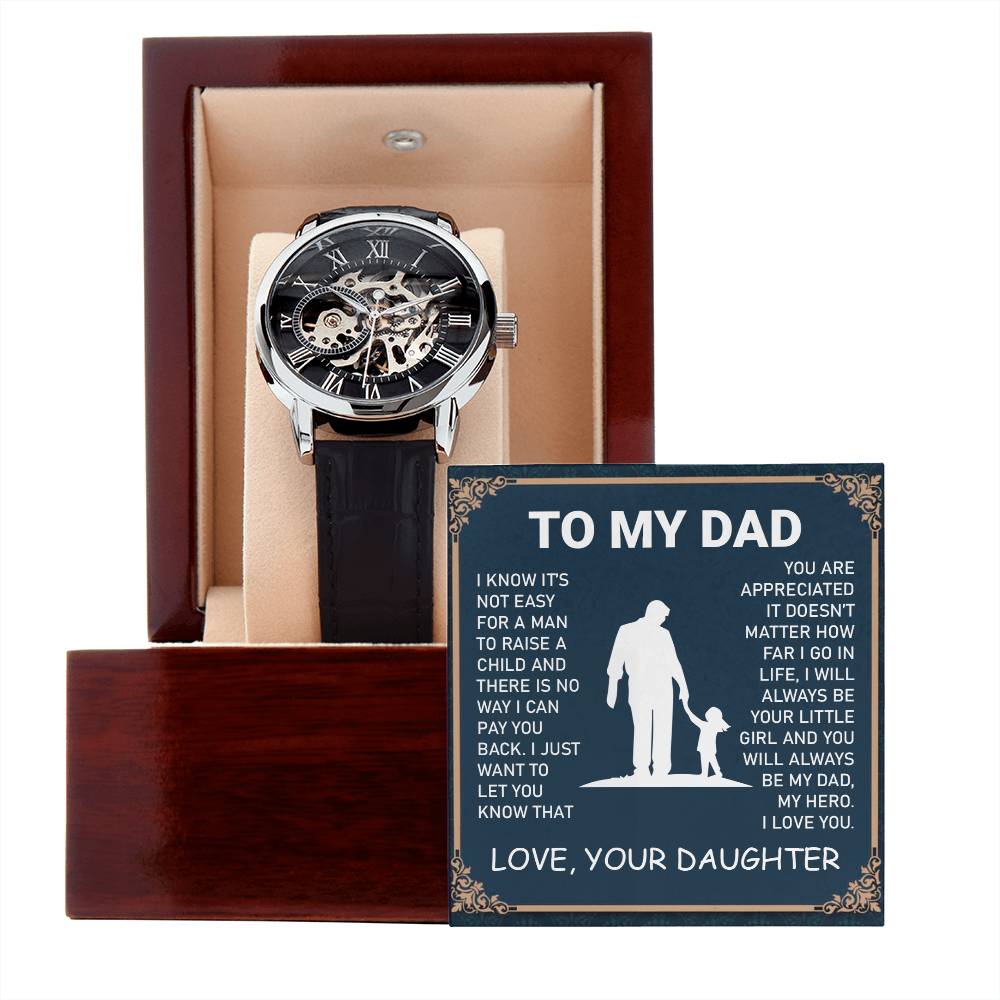 Dad Gift-My Hero-From Daughter Jewelry