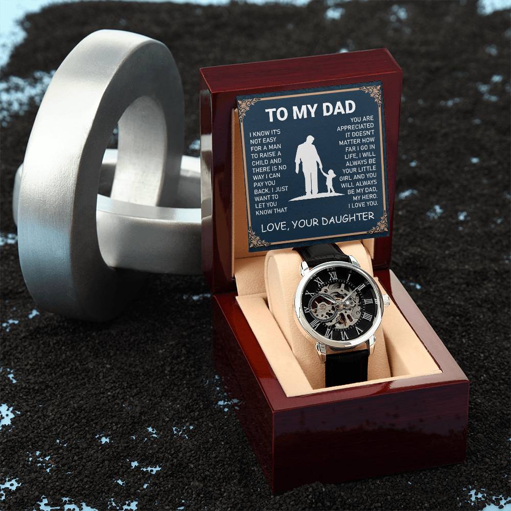 Dad Gift-My Hero-From Daughter Jewelry