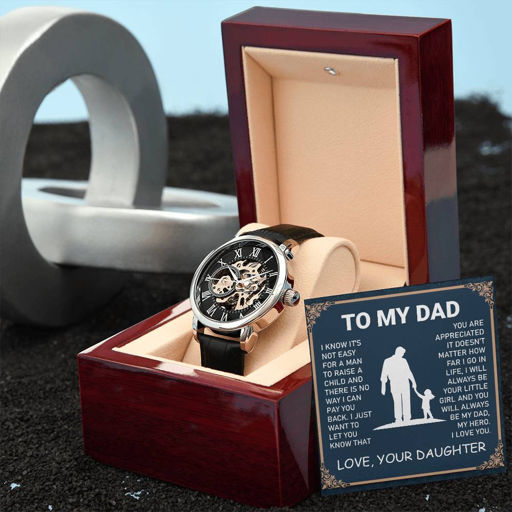 Dad Gift-My Hero-From Daughter Jewelry