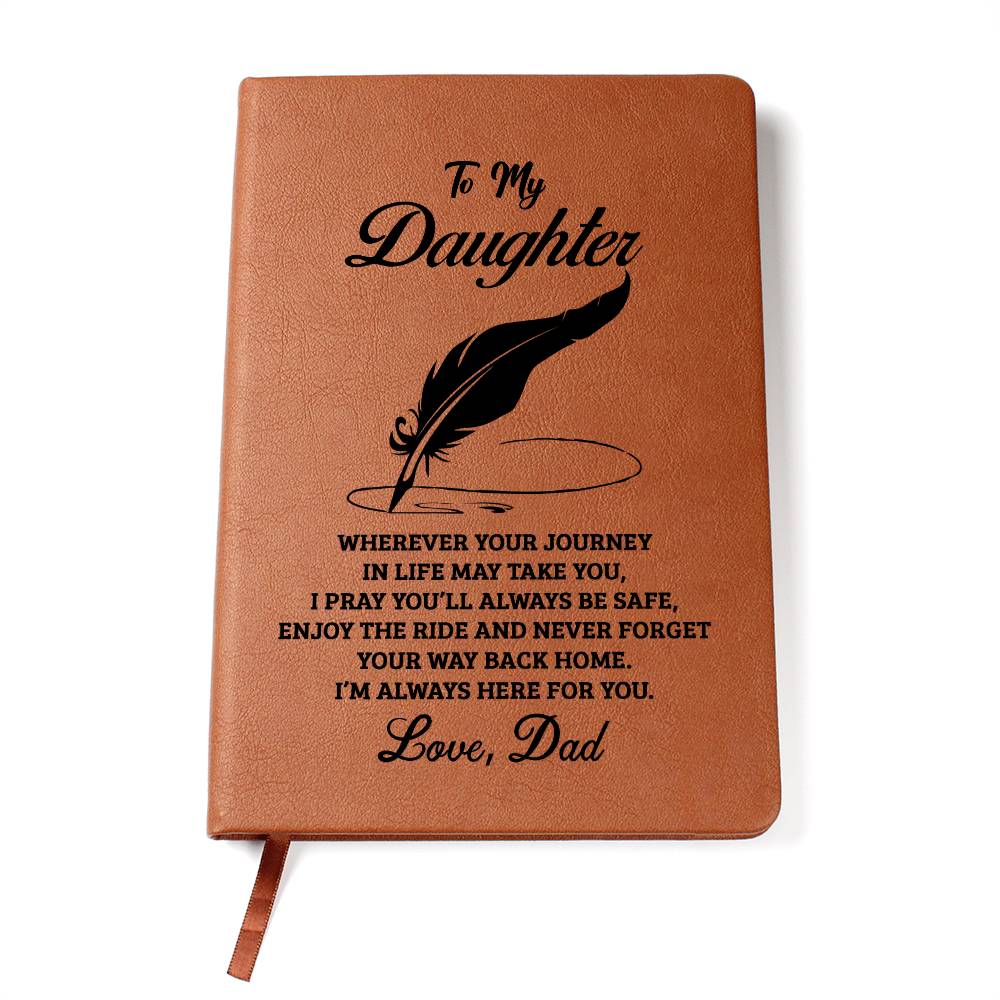 Daughter Gift From Dad, "Never Forget", Graphic Journal Jewelry