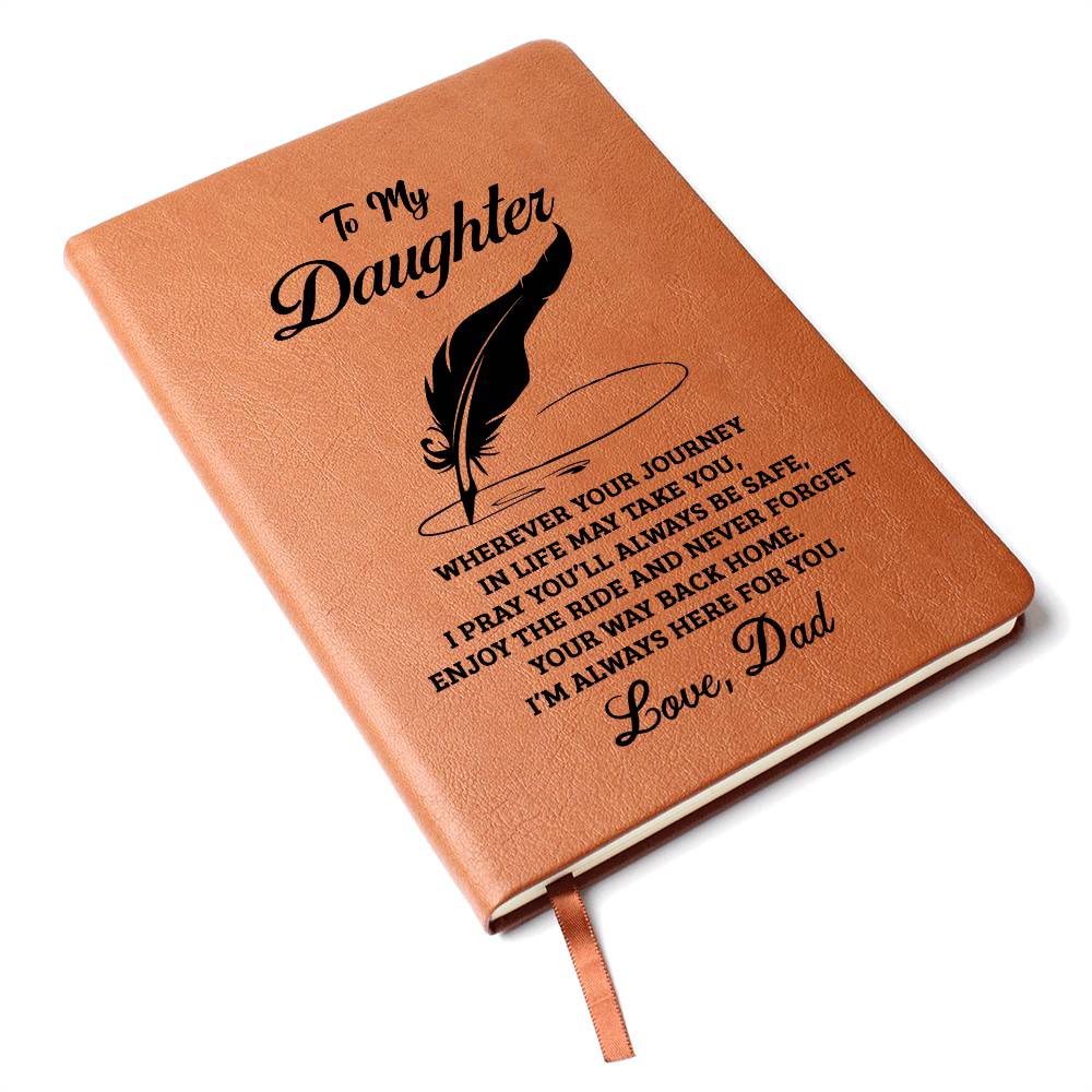 Daughter Gift From Dad, "Never Forget", Graphic Journal Jewelry