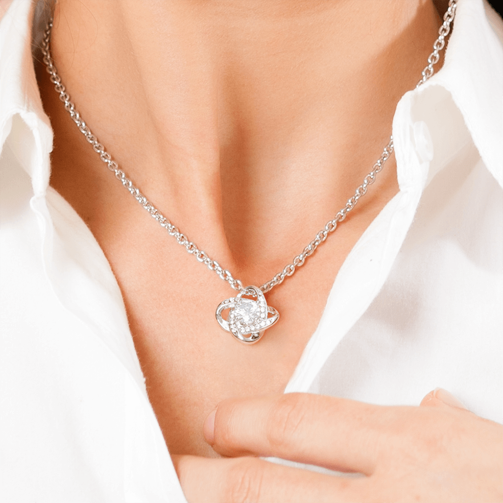 Future Wife Gift- My Last Everything- Love Knot Necklace Jewelry