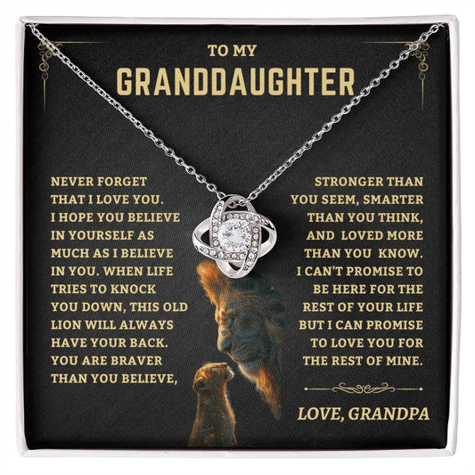 Granddaughter Gift -From Grandpa Jewelry