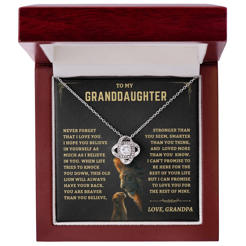 Granddaughter Gift-Never Forget-From Grandpa Jewelry