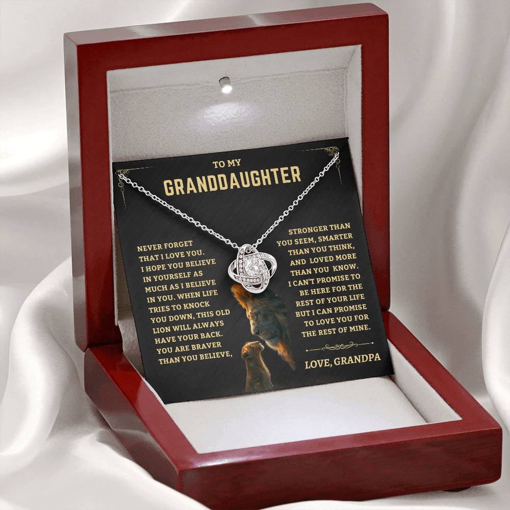 Granddaughter Gift-Never Forget-From Grandpa Jewelry