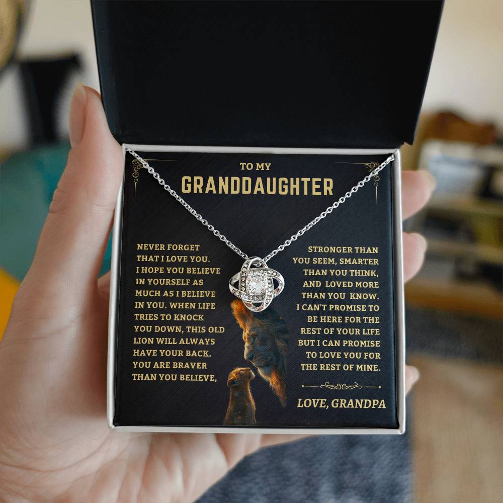 Granddaughter Gift-Never Forget-From Grandpa Jewelry