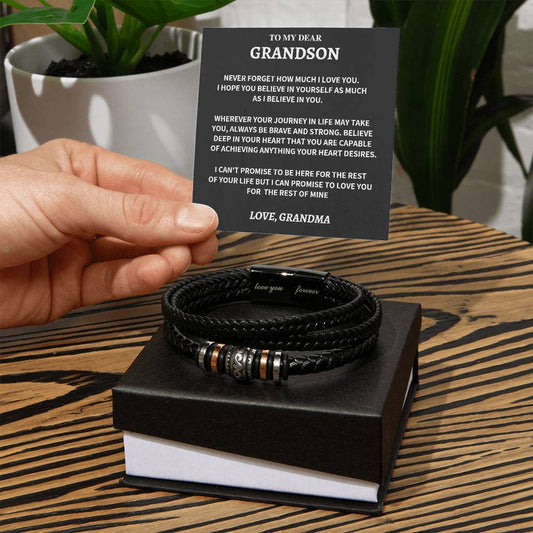 Grandson Gift- Forever love Bracelet-From Grandma Jewelry