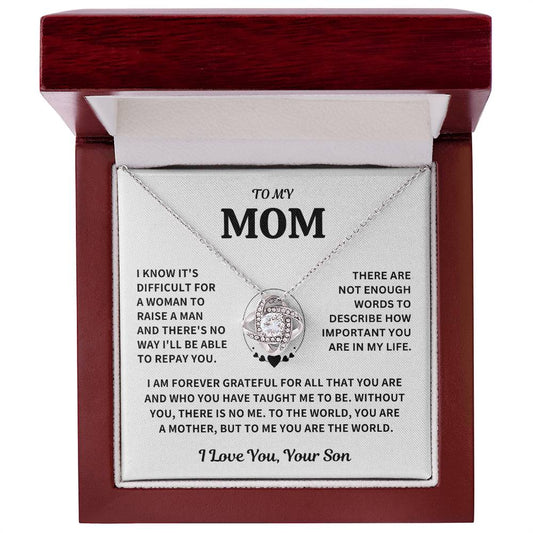 Mom Gift-Forever Grateful-From Son Jewelry