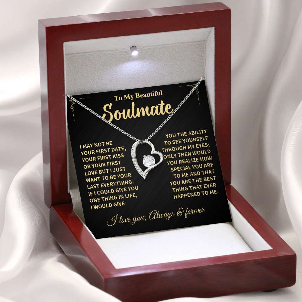 Soulmate Gift, "Last Everything"- Dazzling Forever Love Necklace Jewelry