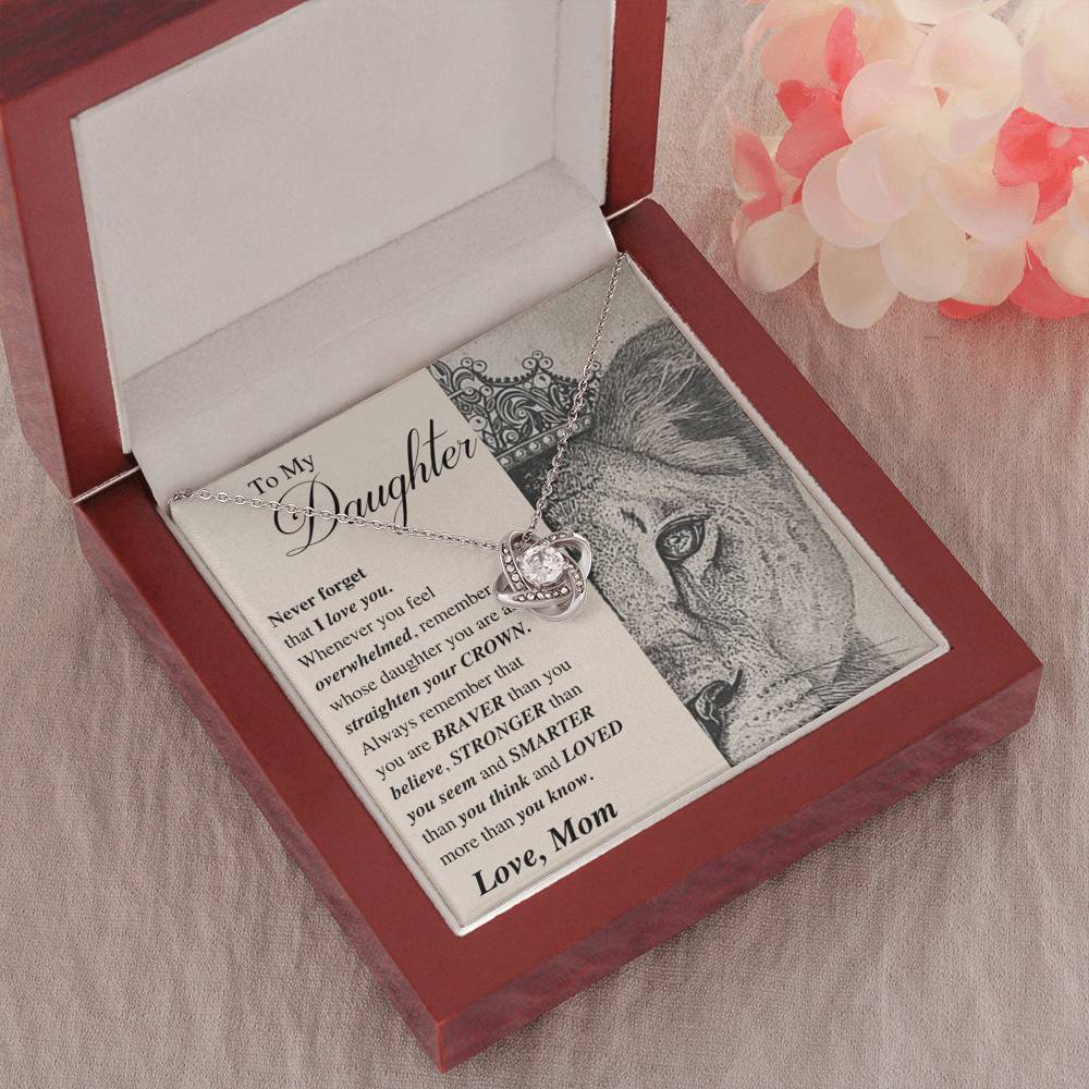 Straighten Your Crown; Daughter Necklace Gift