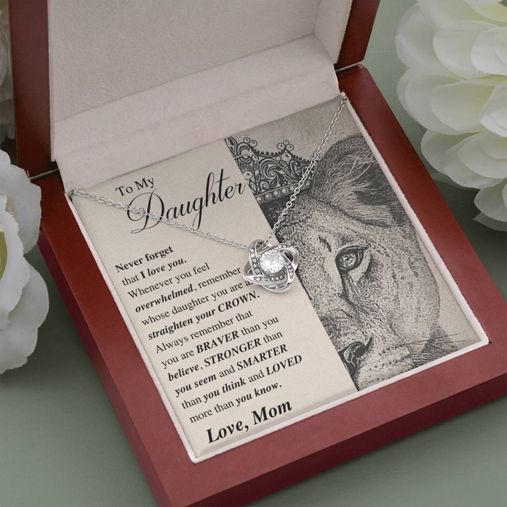 Straighten Your Crown; Daughter Necklace Gift